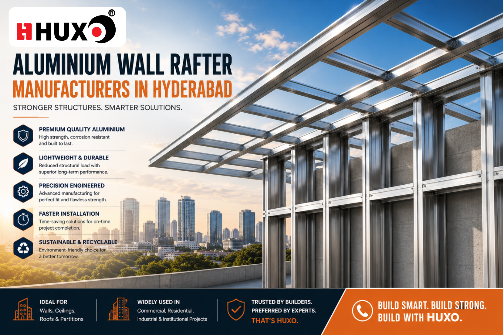 aluminium wall rafter manufacturers in hyderabad, aluminium rafters manufacturers in hyderabad, aluminium ceiling rafters in hyderabad, aluminium rafters hyderabad, aluminium wall rafters, aluminium structural rafters,